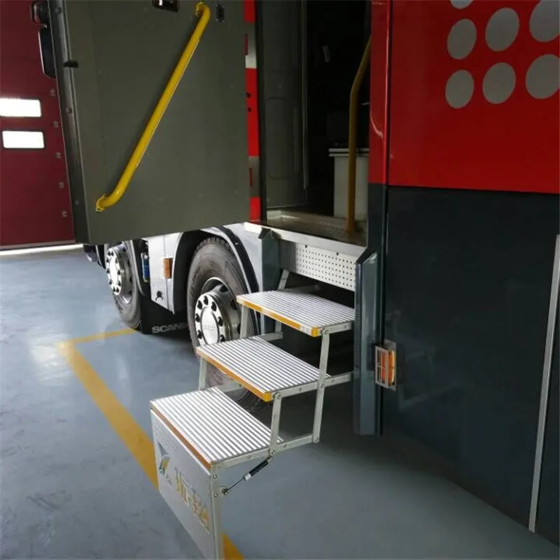

ES-F-T-450 Series Three Steps Folding Electric Steps For Vehicles With CE Certificate