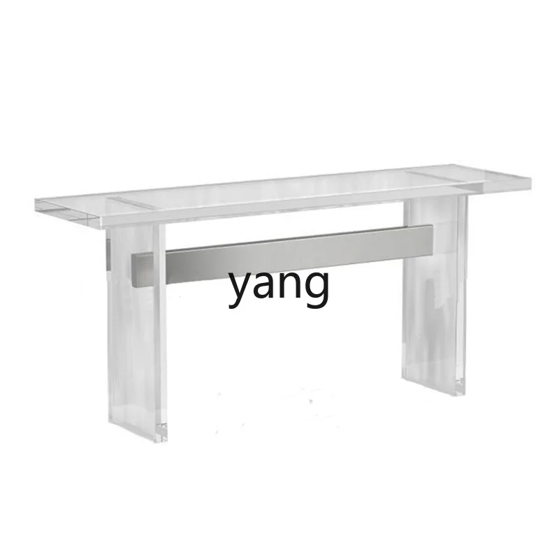 

LTT acrylic table simple modern light luxury leisure desk transparent glass entrance table