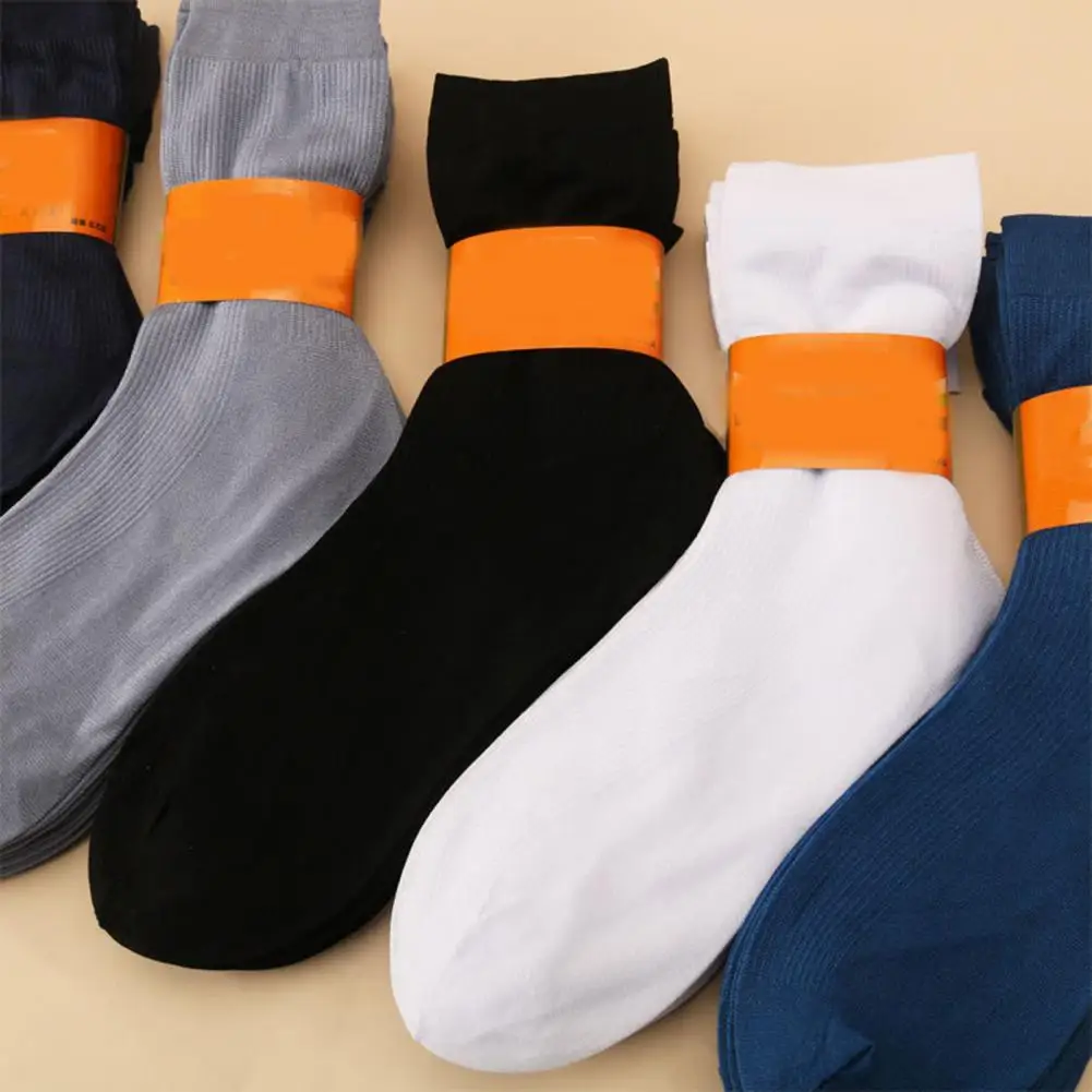 Elastic Socks Strong Wrapping Socks Premium Men's Winter Socks Soft Knitted Warmth Anti-slip Breathable Mid-tube Ankle