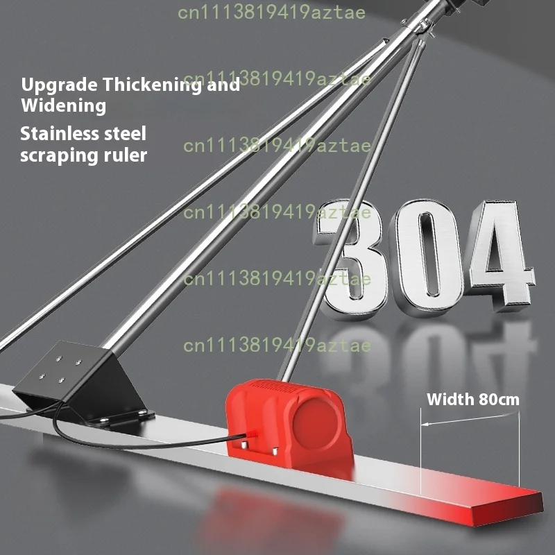 1.8m Dual Motor Lithium Electric Concrete Vibrating Ruler, Cement Pavement Polishing & Trowel Machine