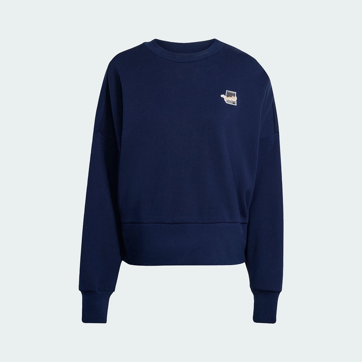 

Оригинальная женская толстовка Adidas W CAT SWT в стиле ретро, простой крой, модель JV8406