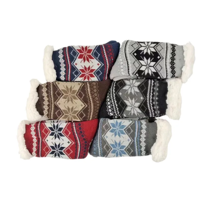 Wintersocken für Herren, flauschig, warm, kurz, plus Samt, weich, thermisch, rutschfest, Boden, flauschige Socke, männlich, verdickt, Geschenke, 2025, neu