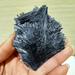 Natural Black tourmalin Crystal Stone Mineral Specimen Room Gems Ornament Spiritual Meditation Exorcism Feng Shui Home Decortion