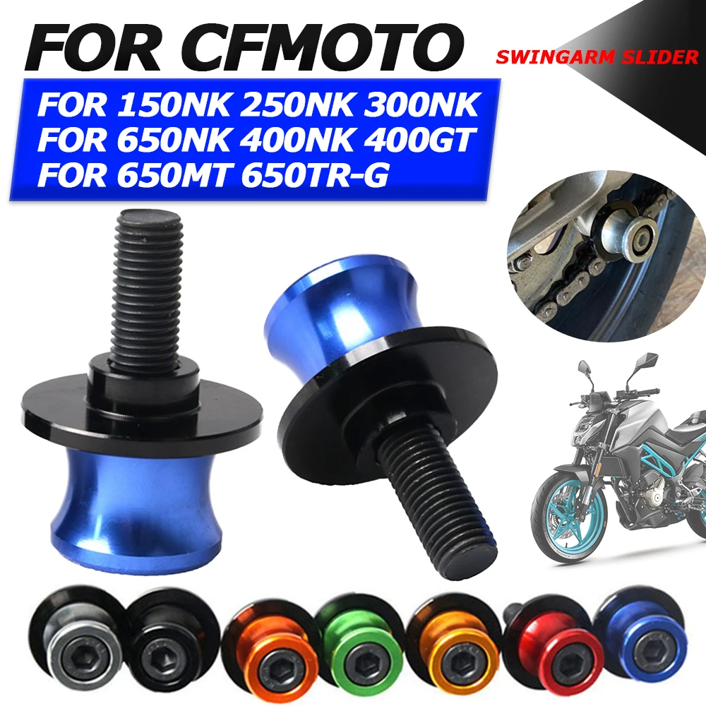 

For CFMOTO 650MT 650 MT 150NK 250NK 300NK 650NK 400NK 400GT 650TR-G Motorcycle Accessories Swingarm Slider Spools Stand Screws