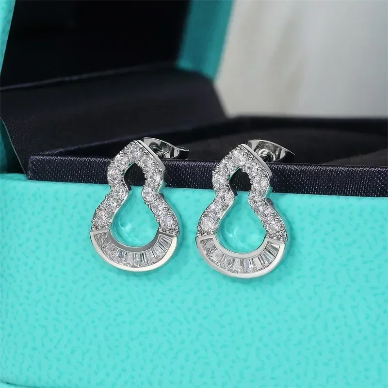 2026 Statement Jewelry Earrings Female Brilliant CZ Delicate Design Bride Wedding Accessories Dazzling Gift  for Women