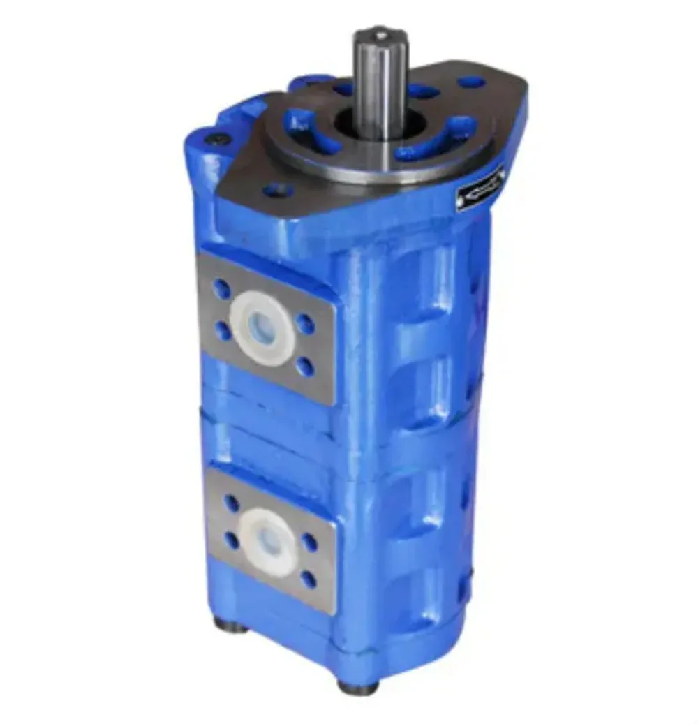 CBGj1050/1032 Most Reliable Operation Double Hydraulic Cast Iron Gear Pump Displacement 1st:50ml/r & 2st:32ml/r
