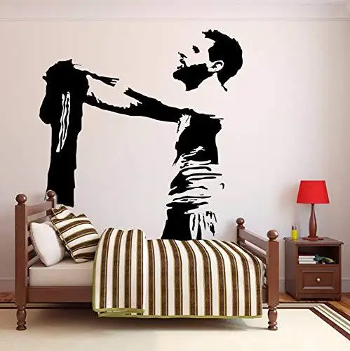 Number 10 football  soccer  player    Bedroom Decal Wall Art Sticker Picture decor  removable