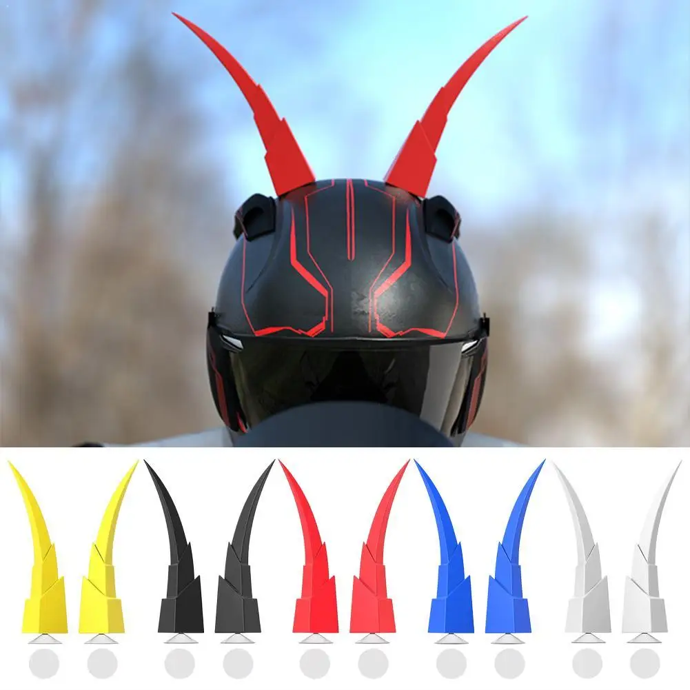 

2Pcs Motorcycle Helmet Decoration Hip Cool Devil Horns Suction Cup Motorcycle Electromobile Motor Styling Helmet Accessories