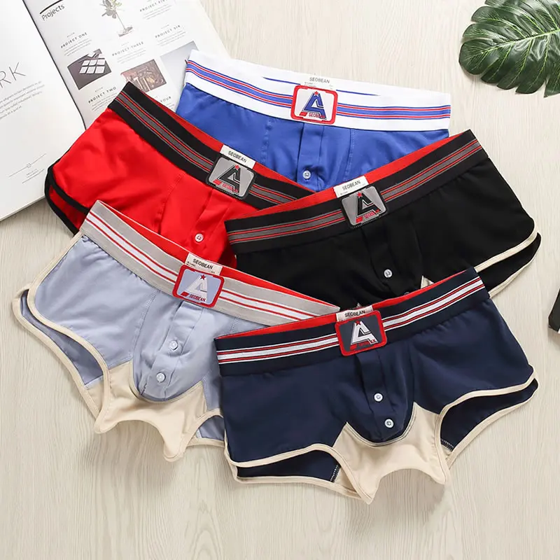 High Quality Underwear SEOBEAN Men\'s Pajamas Boxer Shorts Home Sleep Bottoms Casual Shorts Sexy Underwear Men Boxers Arrow Pants