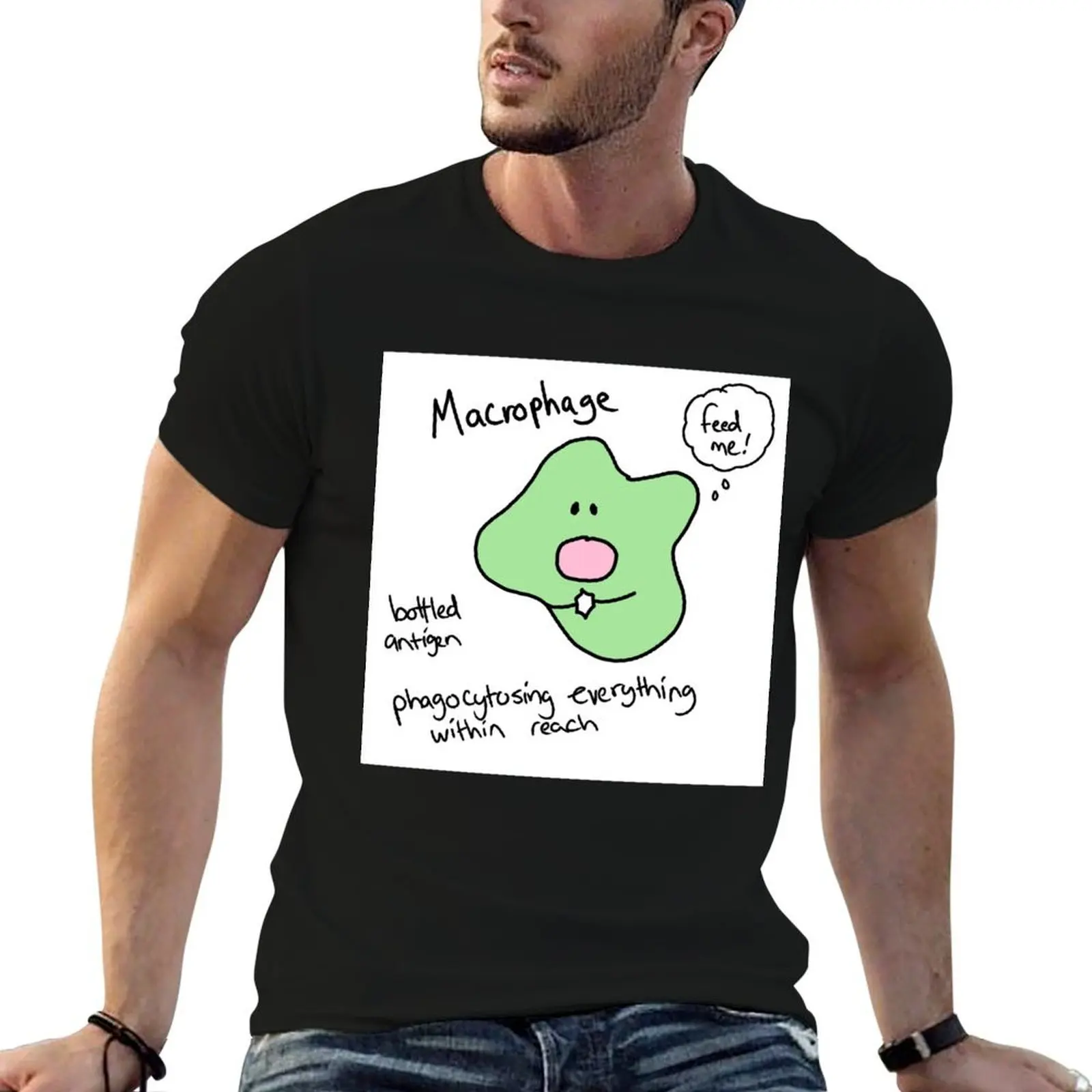 Футболка Macrophage с короткими рукавами для высоких и крупных людей