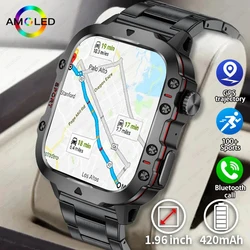 Reloj inteligente militar Xiaomi hombre ip68 GPS al aire libre 100 + rastreador de fitness deportivo monitoreo de salud 1.96 