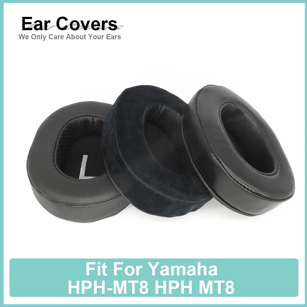 Earpads For Yamaha HPH-MT8 HPH MT8 Headphone Earcushions Protein Velour Sheepskin Pads Foam Ear Pads Black Comfortable