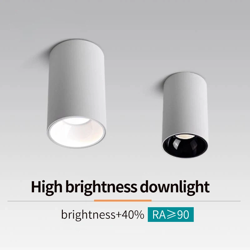 Foco de techo LED COB, luz blanca cálida/fría para el hogar, instalación sin necesidad de agujeros abiertos, 5W, 10W, 15W, 20W, 25W, 220v