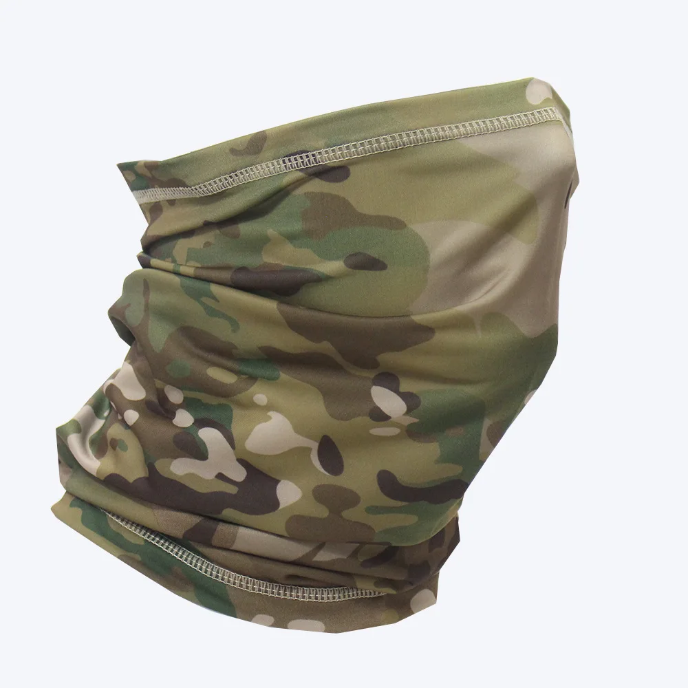 Multi functional ice silk camouflage sunscreen and dust mask, cycling headband, scarf