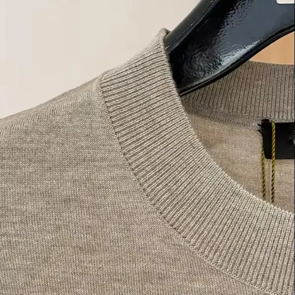 

LP Итальянский простой повседневный кашемировый свитер с круглым вырезом и длинными рукавами 25aw