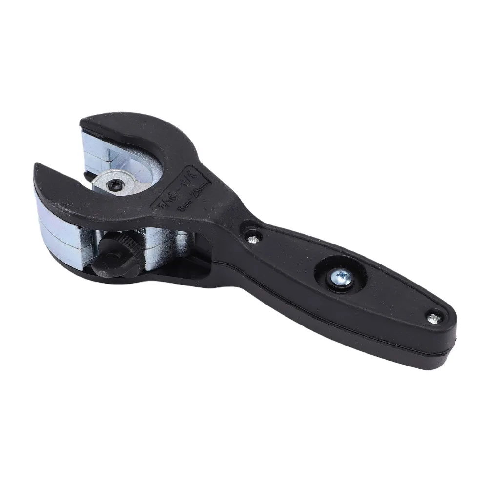 Ratcheting Mechanism Ratcheting Tubing Cutter 2 In 1 Function Long Handle Design Copper Pipe Cutter 5/16 To 1-1/8 Inch
