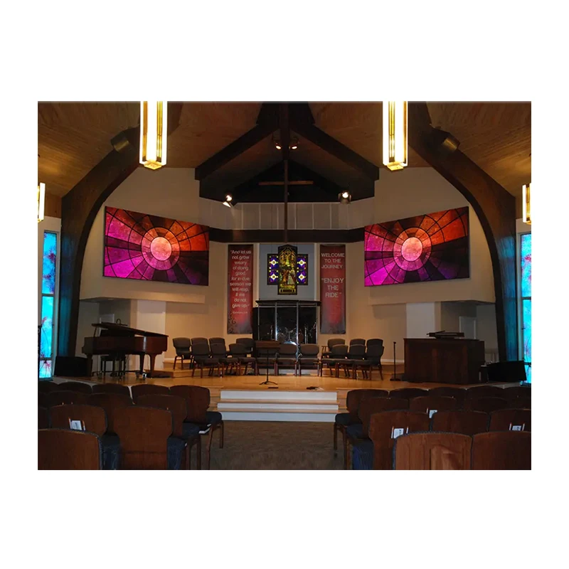 Indoor Church Screen P1.5 P2.0 P2.5 Wall Mounted Display Wall Full Color LED Screen Panel