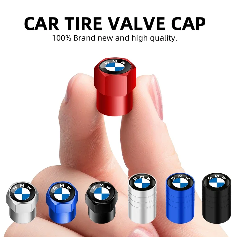 4PCS Auto Wheel Tire Valve Stem Caps Cover For BMW M Power Performance E90 F20 E46 E60 X1 X3 X5 X6 M3 M5 F30 E92 Car Accessories