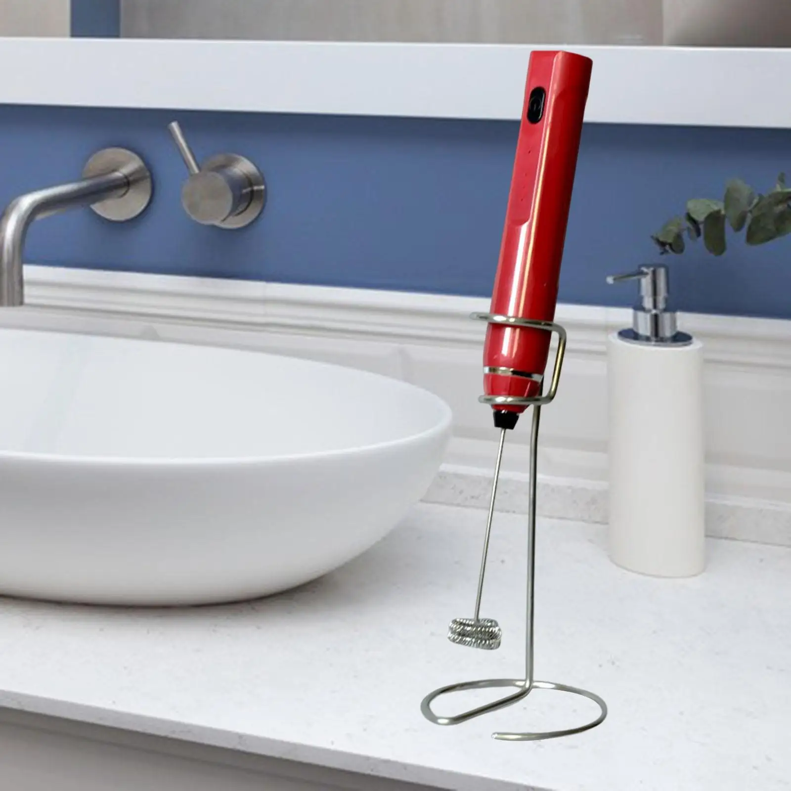 Metal Egg Beater Stand, Suporte de café Frother para restaurante, Pacote 3-6