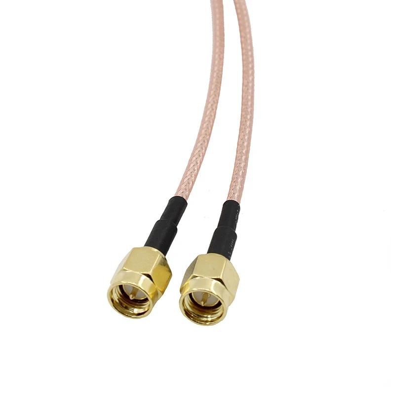 1PCS SMA Male Jack to 2X SMA Male Y type Splitter Combiner jumper RF Coax Coaxial Pigtail RG316 Cable