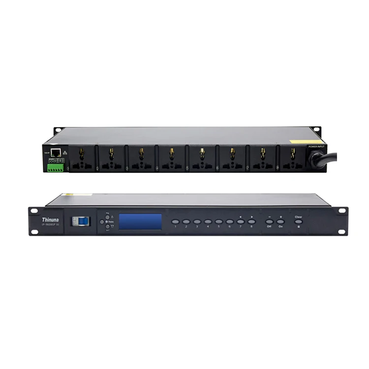 Thinuna IP-9608SP III Professional stage 8 Channels Digital Power Sequencer with  RS485 Interface Network Control Function