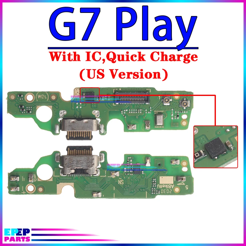 Usb Dock Charger for Motorola Moto G6 G7 G8 Power Plus Play Lite Us Brazil Version Charging Board Module Flex Connector Ports