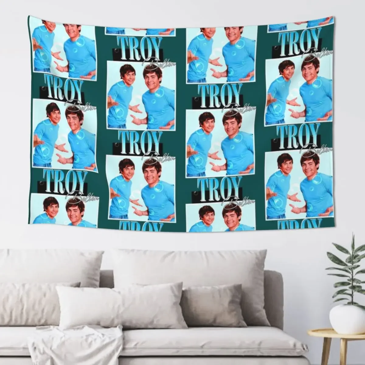 Troy bolton Tapestry Wall Decor Decor For Bedroom Room Decorations Aesthetic Outdoor Decoration Tapestry