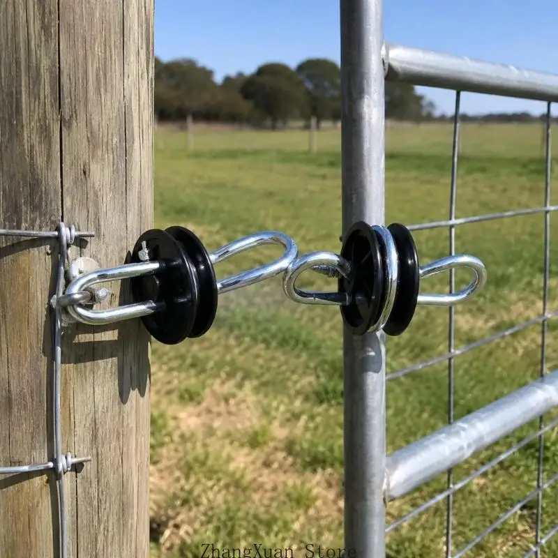Beschichtete Elektrozaun-Torbeschläge aus Stahl mit Gewindebefestigungswellen für Farm 3XUF – Detail 9