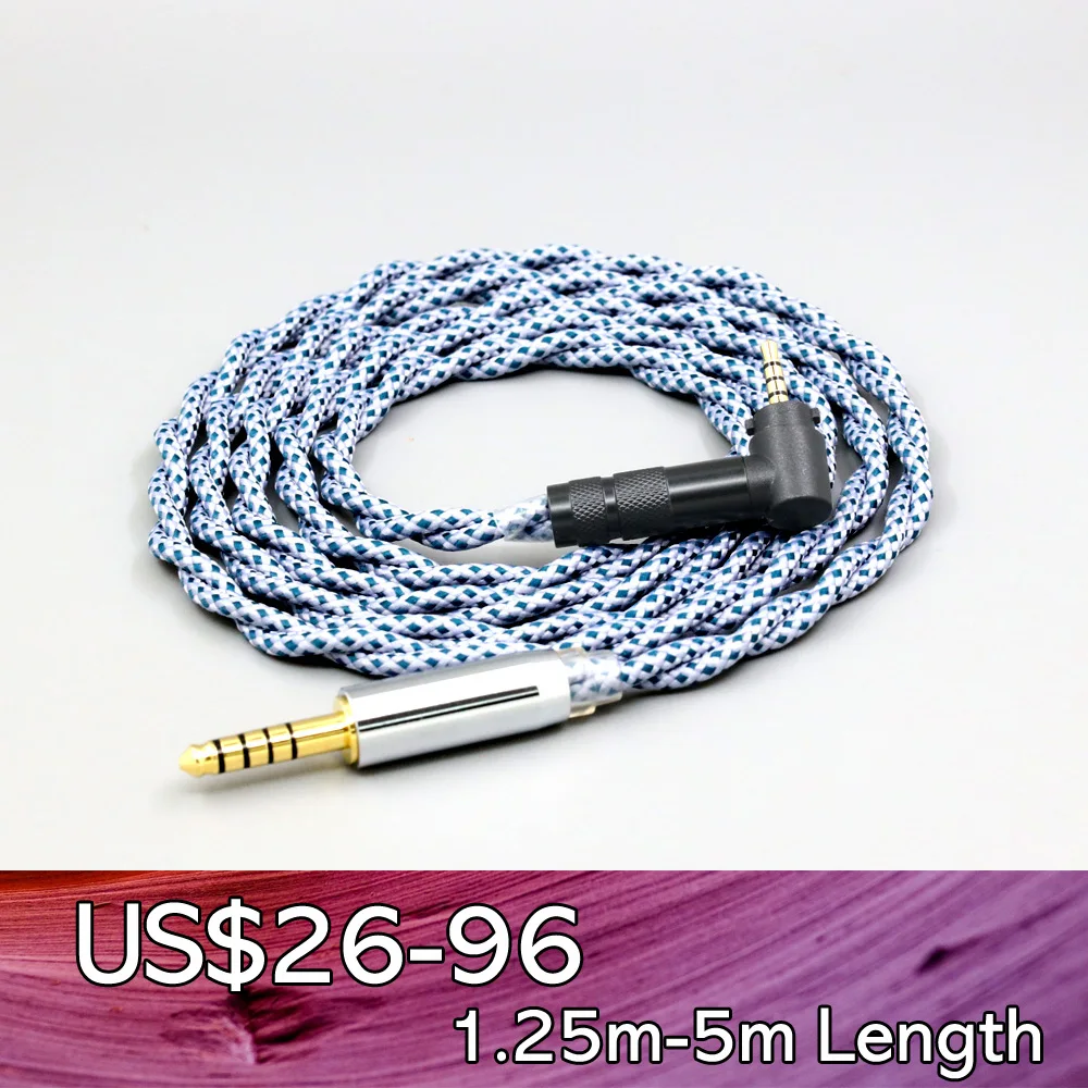 

99% Pure Silver Mix Graphene OCC Shielding Earphone Cable For Fostex T50RP 50TH Anniversary RP Stereo Headphone LN008667