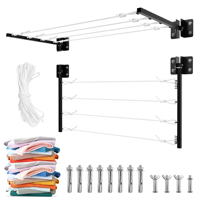 PrettyCare Heavy Duty Retractable Clothesline Carbon Steel Clothes Drying Laundry for Outdoor Indoor BH01