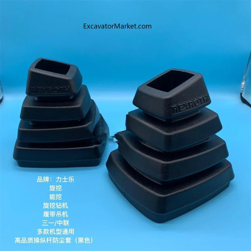 For Yuchai XCMG Longgong Rexroth Revo 55 60 65 75 80 Cab Joystick Handle Glue Dust Cover High Quality Excavator Parts