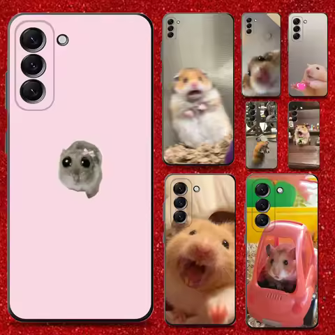Funny Sad Hamster Meme Phone Case For Samsung Galaxy A13,A21s,A22,A31,A32,A52,A53,A71,A80,Soft Black Shell