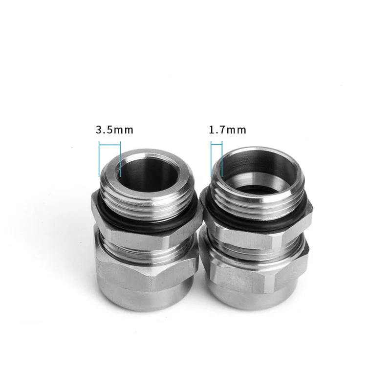 1pcs Stainless Steel Metal Cable Waterproof Connector Sealing Gland Clamp Filler Nut Metric PG Connector