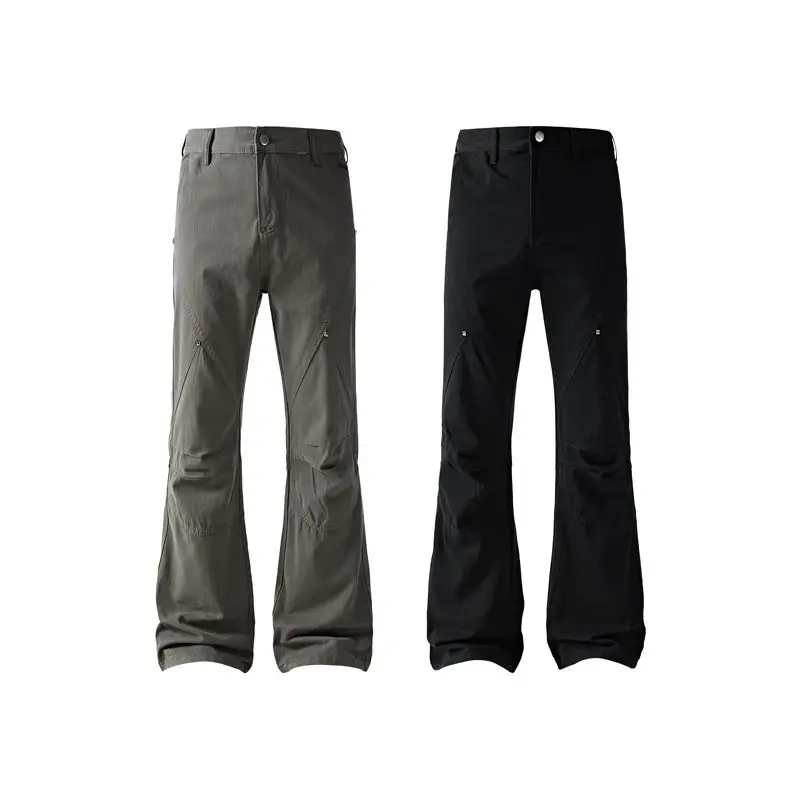 

Washed Denim Work Trousers Straight Leg Loose Wide Leg Long Pants Unisex Casual Jeans Retro American Style Fashion Brand