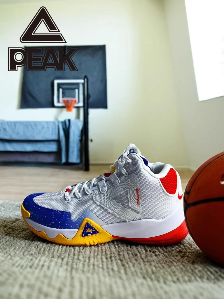 

Peak Tactical Baskeall oes Мужские высокие противоскользящие студенческие Sports oes Riding Soldier E23323A Износостойкая резина Ou...
