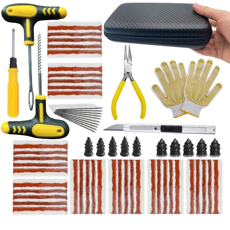 

Комплект для ремонта шин автомобиля и мотоцикла, инструменты для проколов, аварийный прокол шин для полосок шин, набор инструментов для ремонта клея для перемешивания