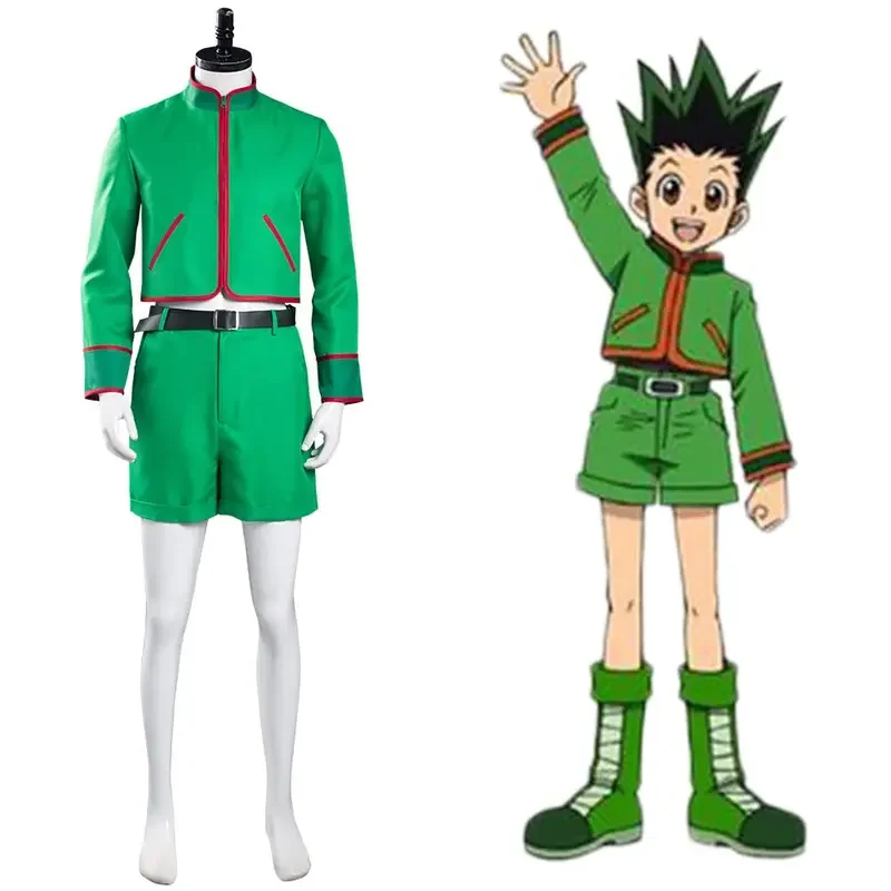 Singxeng anime Gon Freecss cosplay costume top shorts full suit Halloween carnival costumes custom made