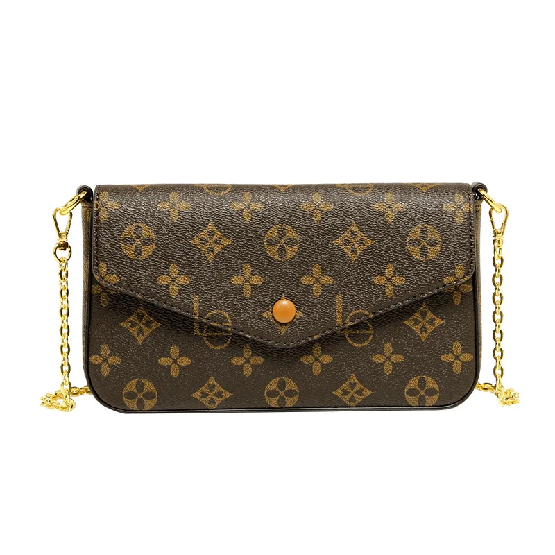 Europe And The United States Retro Ladies Shoulder Bag Fashionable Versatile Envelope Diagonal Cross-Body Bag Letters Printing