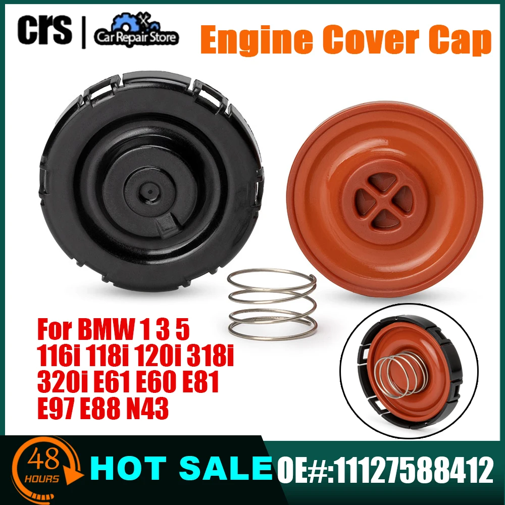 

11127588412 PCV Cap Cylinder Head Cover Membrane For BMW 3 5 Series 320i 328i 528i X3 X5 X1 Z4 2.0L 11128589941 11127625477