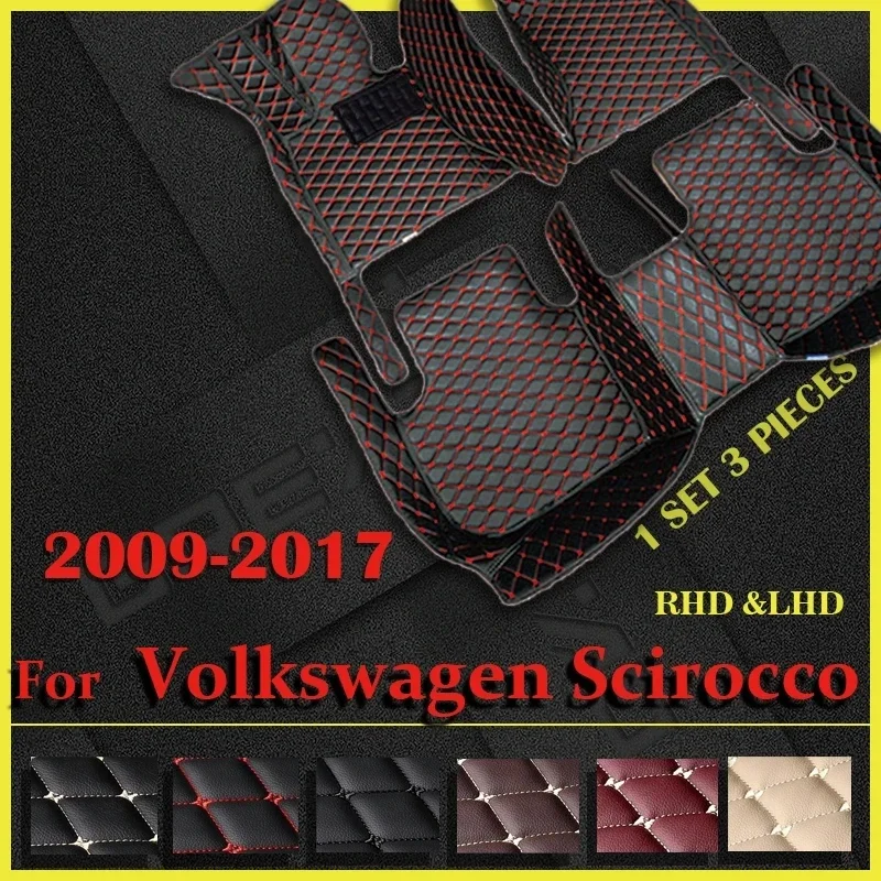 

Car floor mats for Volkswagen Scirocco 2009 2010 2011 2012 2013 2014 2015 2016 2017Custom auto foot Pads automobile carpet cover