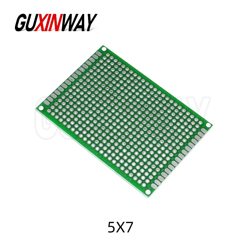 แผงวงจรพิมพ์สองด้าน 1 ชิ้น สำหรับชุด Arduino DIY ขนาด 2x8 3x7 4x6 5x7 6x8 7x9 8x12 9x15 นิ้ว ใช้เป็น Protoboard สำหรับงานต้นแบบ