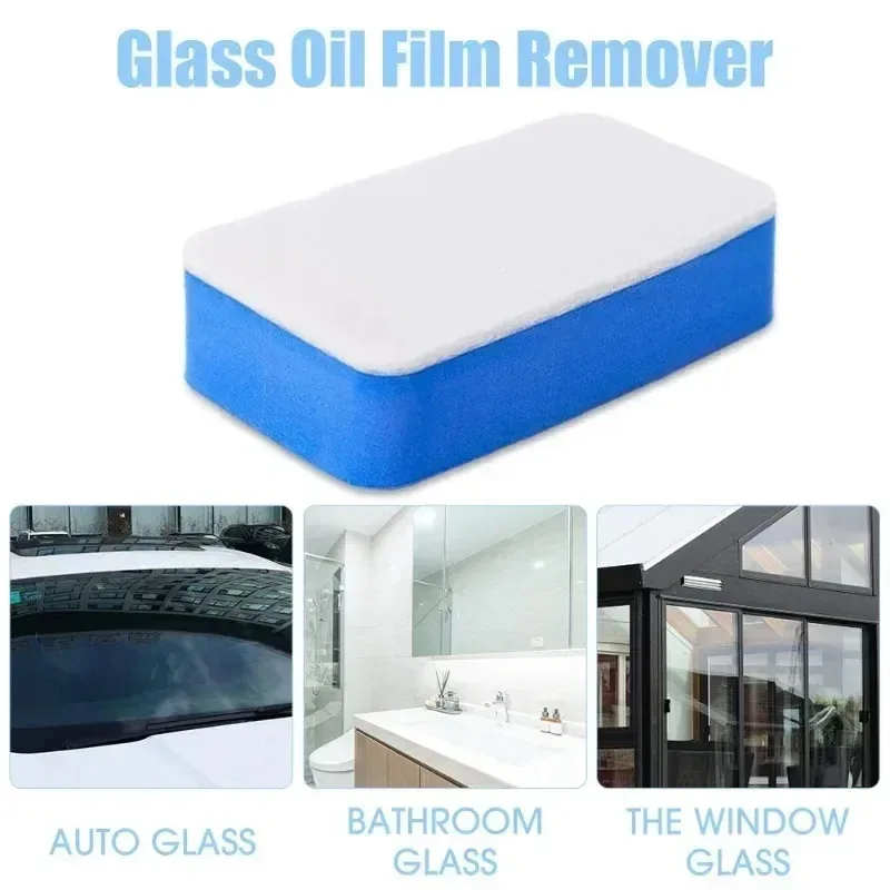 Car Glass Oil Film Wiping Cleaning Sponge Polishing Sponge Car Windshield Felt Brush Oil Removal and Dust Removal Tool Accessori