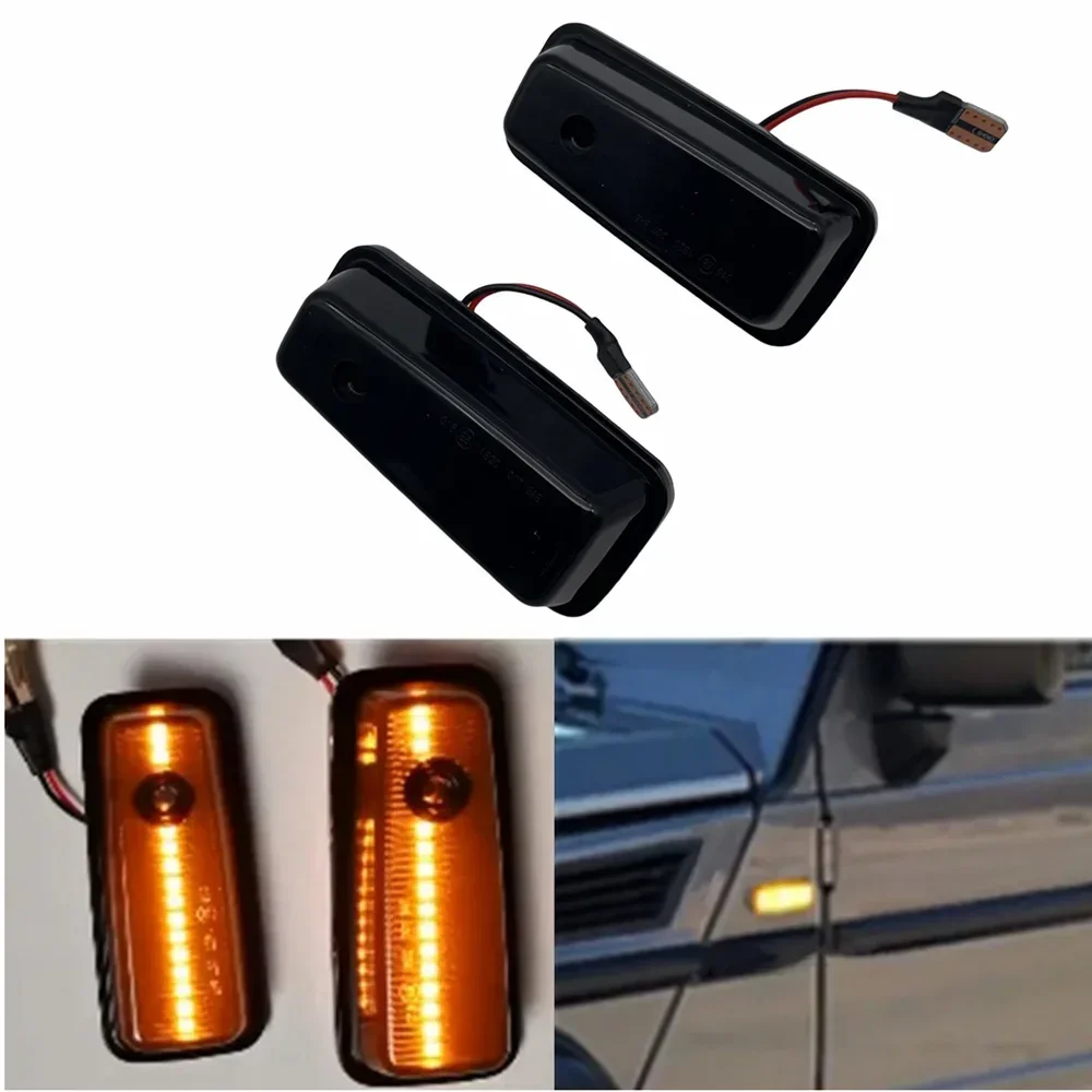 LED Blinker Sequential Lamp Dynamic Side Marker Turn Signal Lights For Mercedes Benz G-Class W460 W463 W461 G500 G550 G55 G63