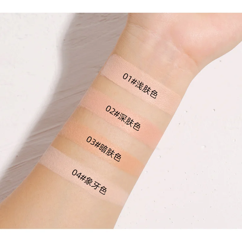 4 Kleuren Volledige Dekking Magie Crème Concealer Palet Waterdicht Olie-Control Verbazingwekkende Volledige Cover Gezicht Base Foundation Make-Up