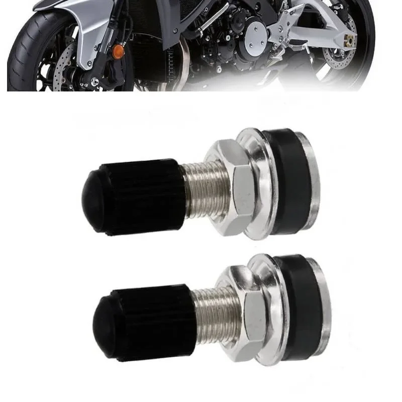 2pcs Motorcycle Wheel Valve 32mm-Motorbike Scooter Bike Quad Tubeless Mountain Tyre Valve Dustcap General-purpose Car Tire Valve