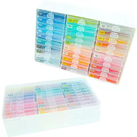 30 Grids Diamond Art Bead Box Diamond Painting Plastic Storage Box Diamond Painting Embroidery Box for Diamond Art Storage