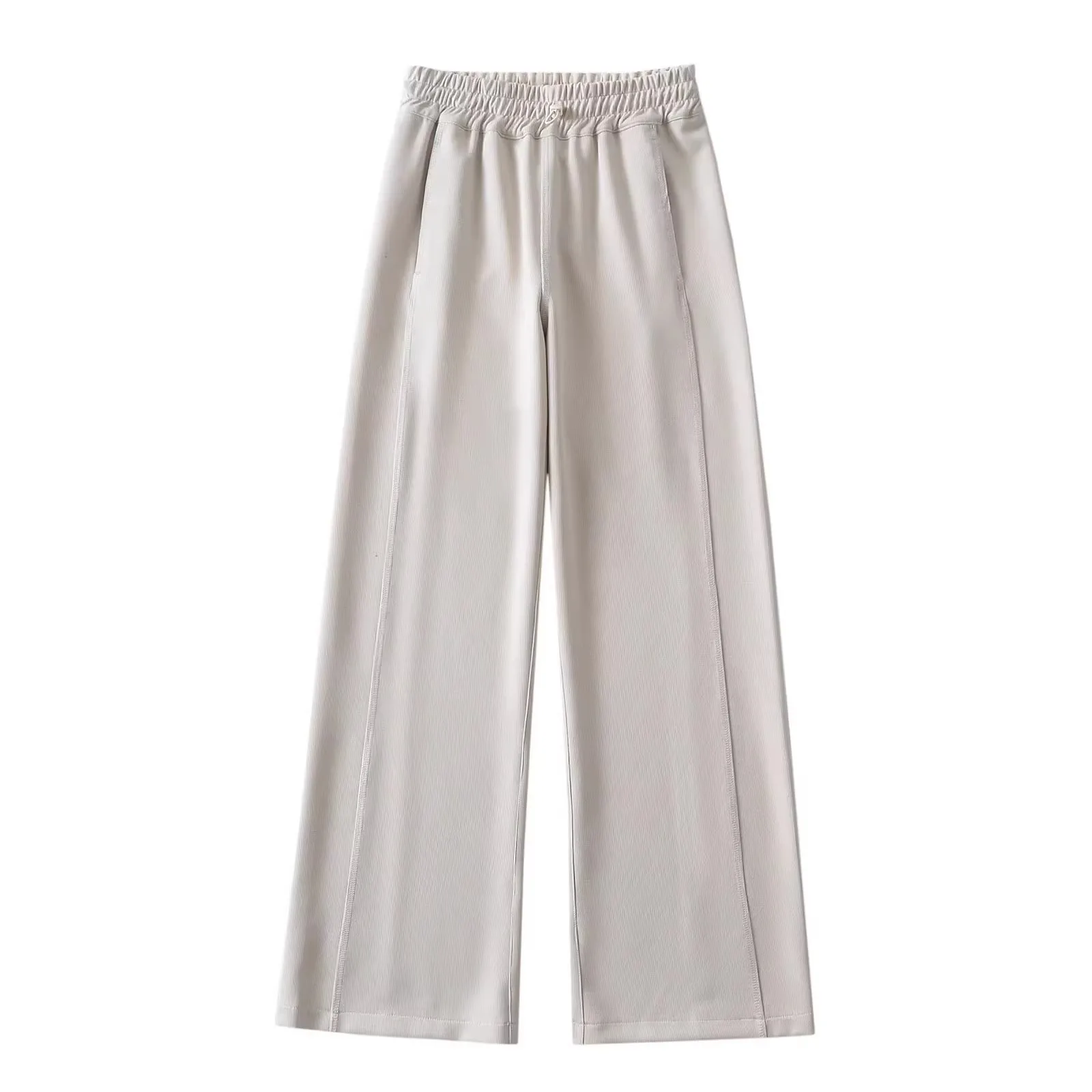 여성 루즈 캐주얼 팬츠 2025 신상 하이웨이스트 와이드 레그 팬츠 한국 패션 다용도 여성 스트레이트 팬츠