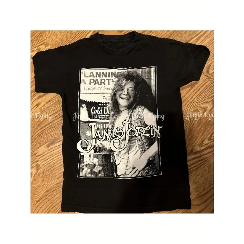 Рубашка Janis Joplin Singer, футболка унисекс с черным альбомом, все размеры от S до 5XL, Mi403