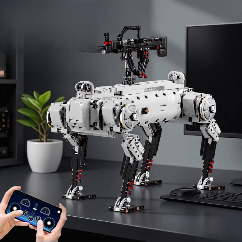 

Programming Robot Wandering Earth Mechanical Dog Elementary School Students Assemble Electric Toys