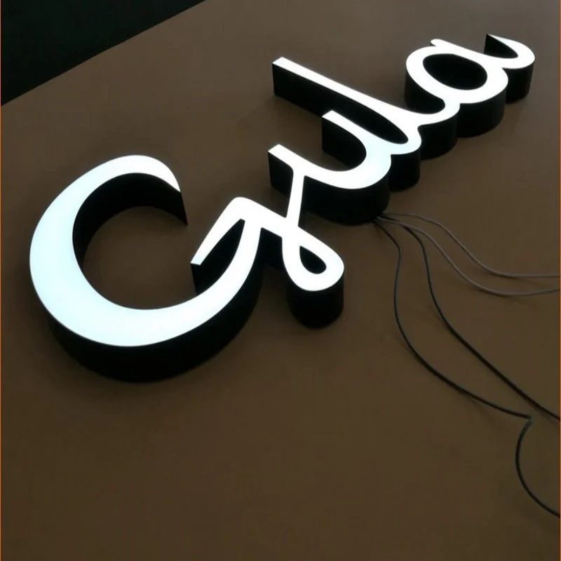 

Newest Outdoor Frontlit Super Acrylic Led Channel Letter LED Illuminated Big Advertising Sign Custom Exterior Signage